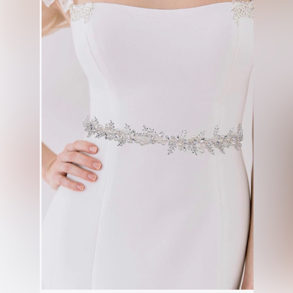 Silver Embellished Bridal Belt